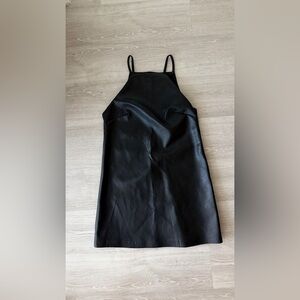 Zara Black Leather Dress